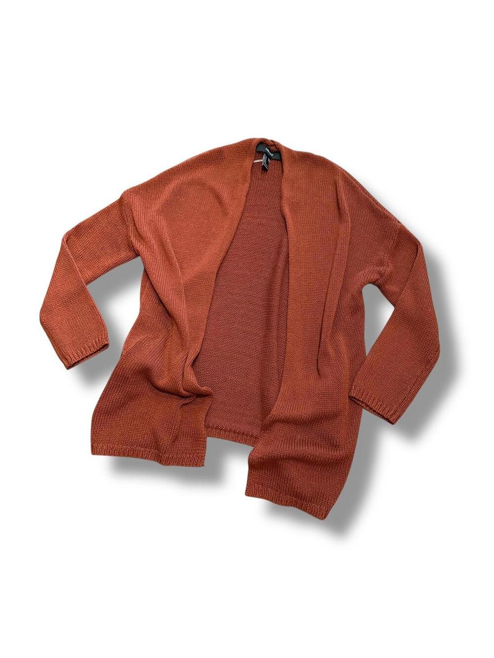 Forever 21 Brick Orange Knit Cardigan